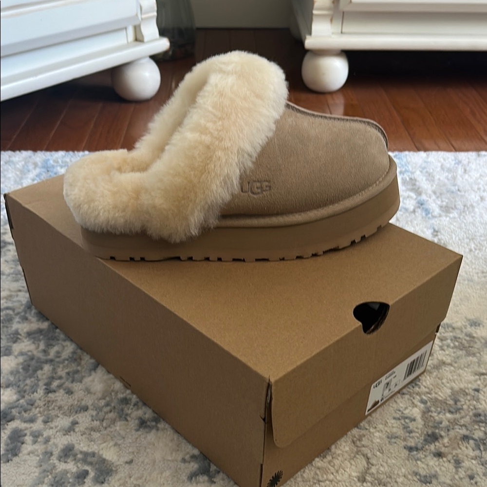 UGG Tan and Cream Women's Slippers